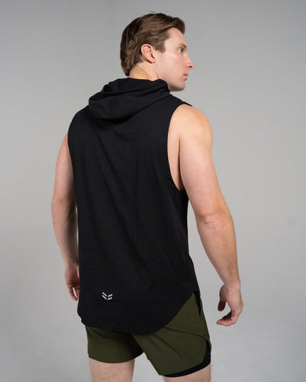 DETERMINED hooded sleeveless