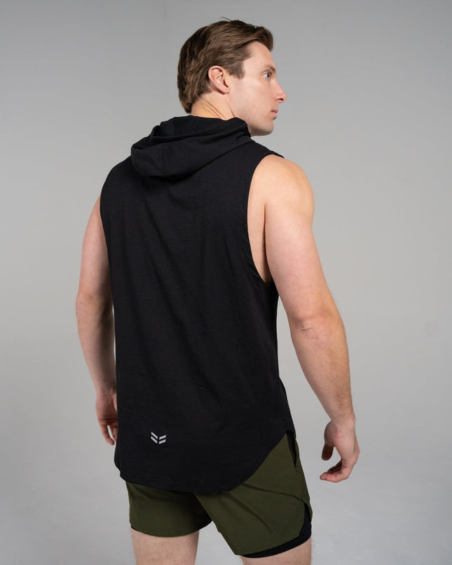 DETERMINED hooded sleeveless