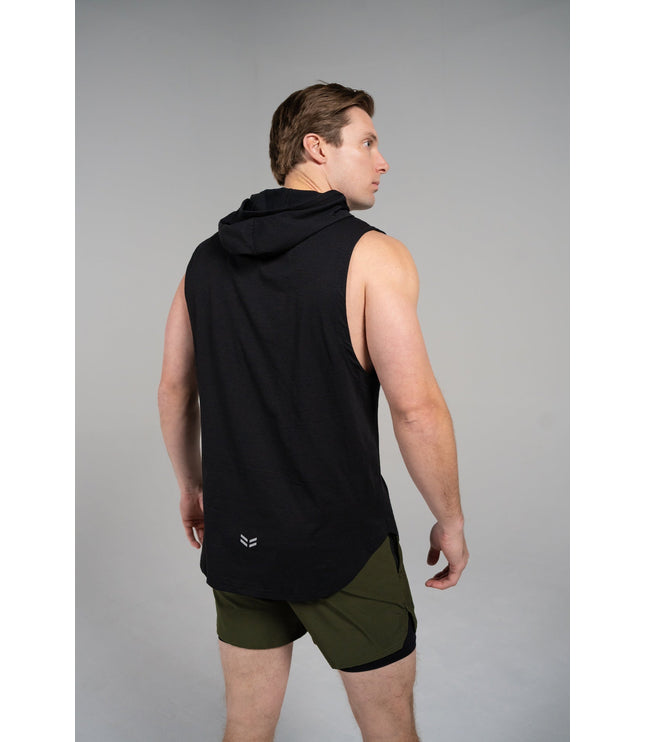 DETERMINED hooded sleeveless