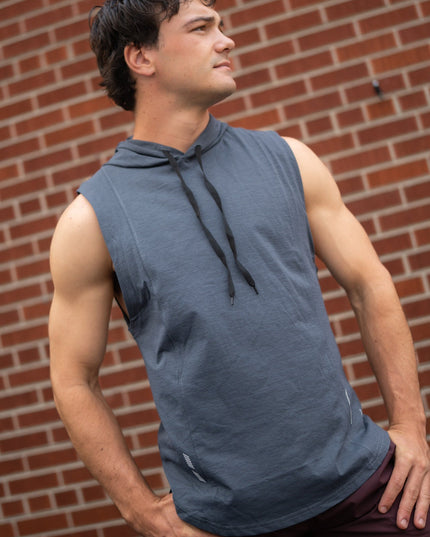 DETERMINED hooded sleeveless