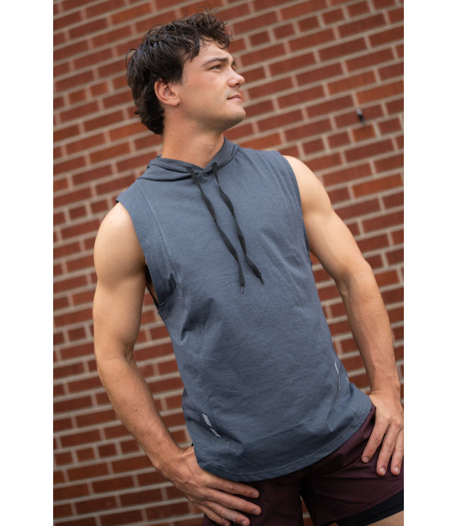 DETERMINED hooded sleeveless