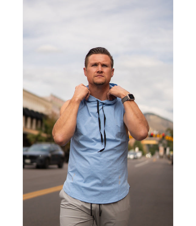 DETERMINED hooded sleeveless