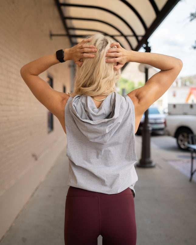 DETERMINED hooded sleeveless