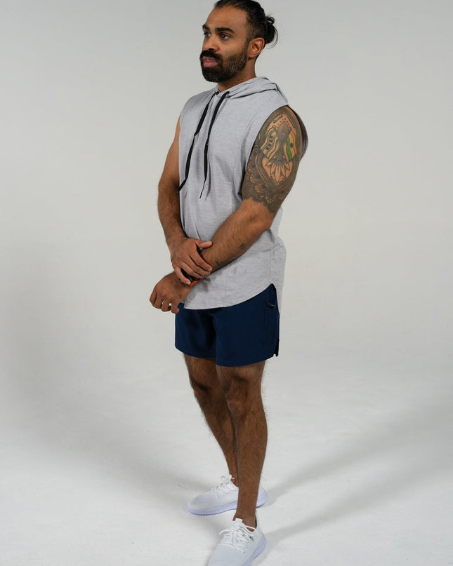 DETERMINED hooded sleeveless