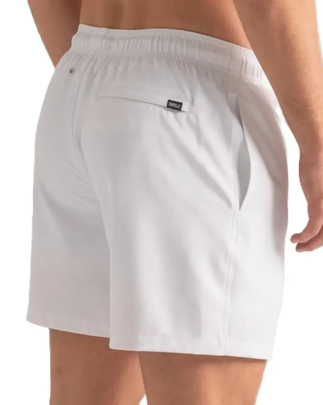 Men’s Premium Compression-Lined Hybrid Shorts – Arctic White