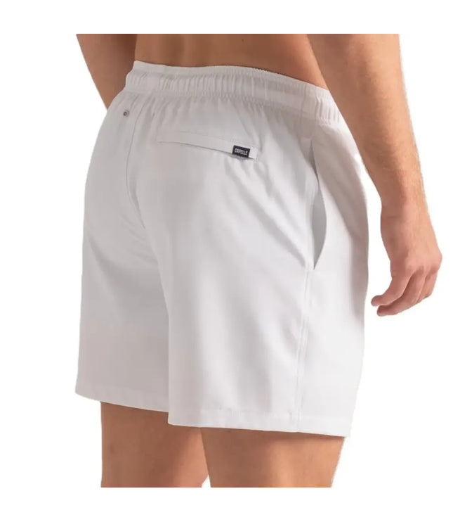 Men’s Premium Compression-Lined Hybrid Shorts – Arctic White