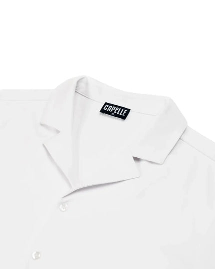 Men’s Short Sleeve Tailored Fit Button-Down Shirt – Arctic White