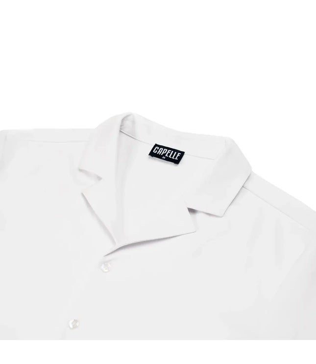 Men’s Short Sleeve Tailored Fit Button-Down Shirt – Arctic White