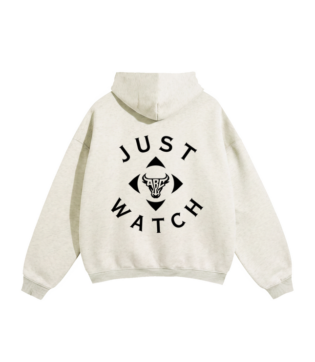JUSTWATCH x Bull Oversized Hoodie – Identity