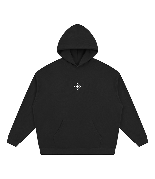 JUSTWATCH Waffle Boxy Hoodie