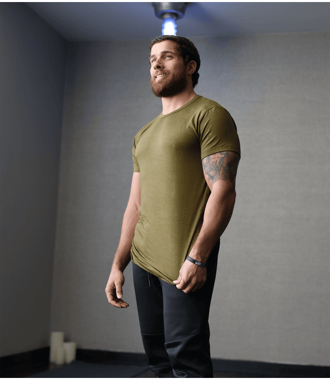 Bamboo Aerotech T-Shirt - Olive Green