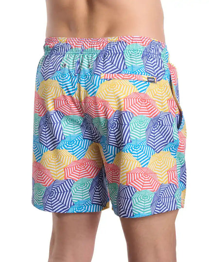 Men’s Premium Compression-Lined Hybrid Shorts – Bayside Shade-Splash