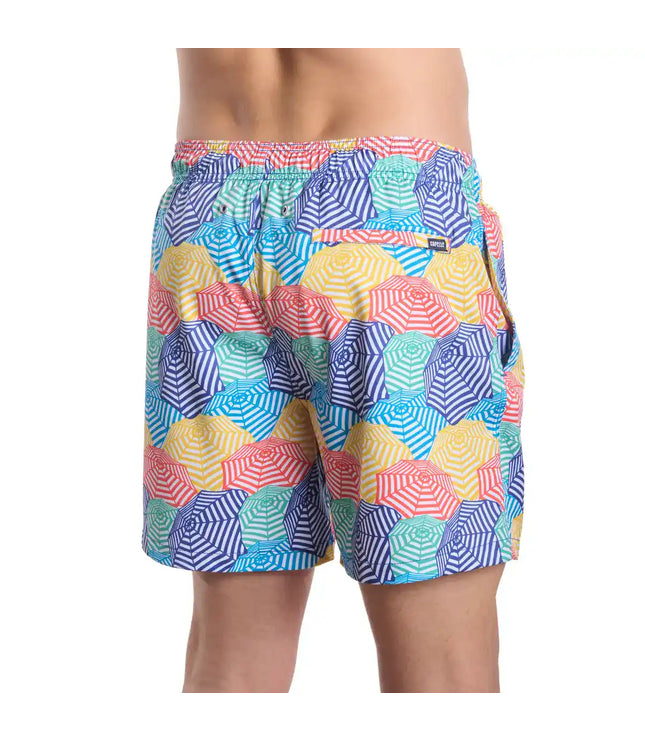 Men’s Premium Compression-Lined Hybrid Shorts – Bayside Shade-Splash