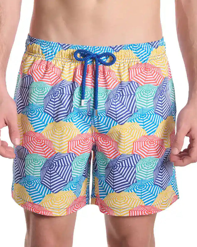 Men’s Premium Compression-Lined Hybrid Shorts – Bayside Shade-Splash