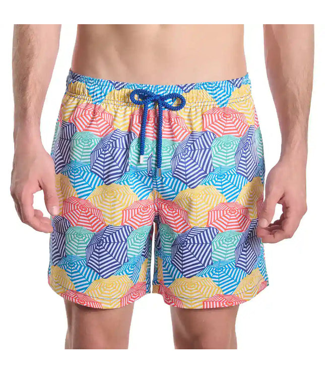 Men’s Premium Compression-Lined Hybrid Shorts – Bayside Shade-Splash