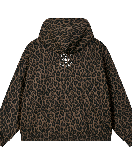 JUSTWATCH WATCHLIN LEOPARD FULL-ZIP HOODIE