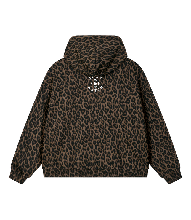 JUSTWATCH WATCHLIN LEOPARD FULL-ZIP HOODIE