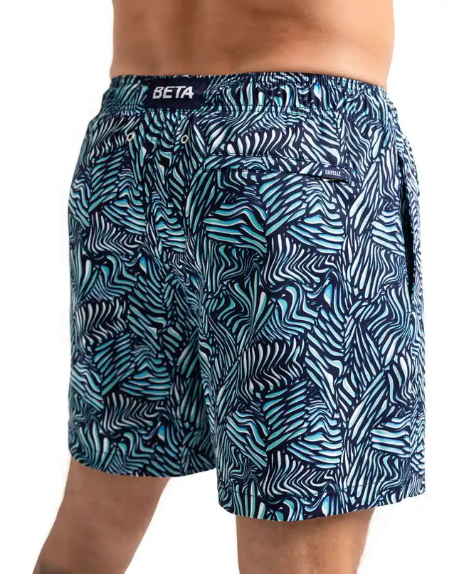 Men’s Premium Compression-Lined Hybrid Shorts – Beta Blue
