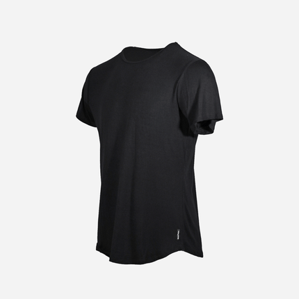 Bamboo Swift Curve-Hem T-Shirt - Heather Grey