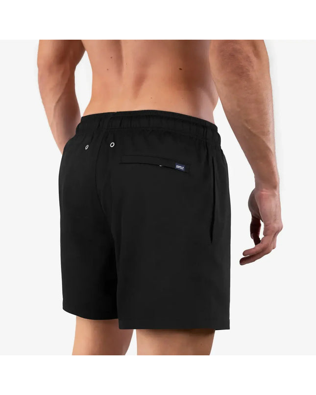 Men’s Premium Compression-Lined Hybrid Shorts – Black Onyx