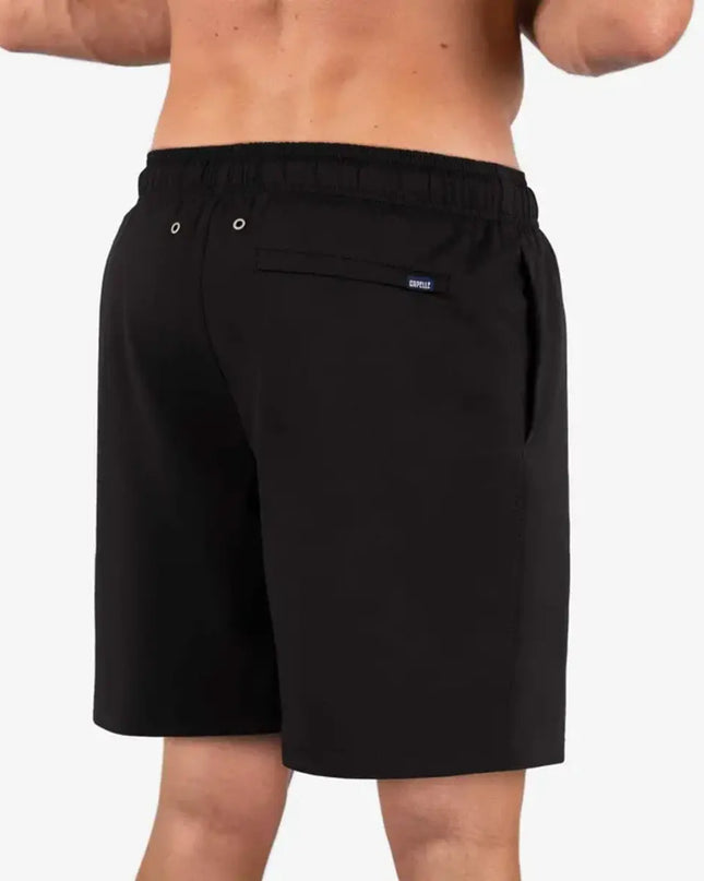 Men’s Premium Compression-Lined Hybrid Shorts – Black Onyx
