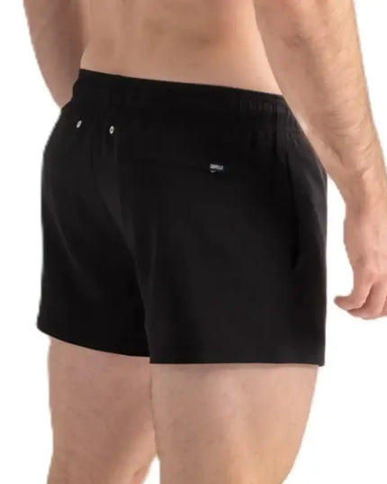 Men’s Premium Compression-Lined Hybrid Shorts – Black Onyx