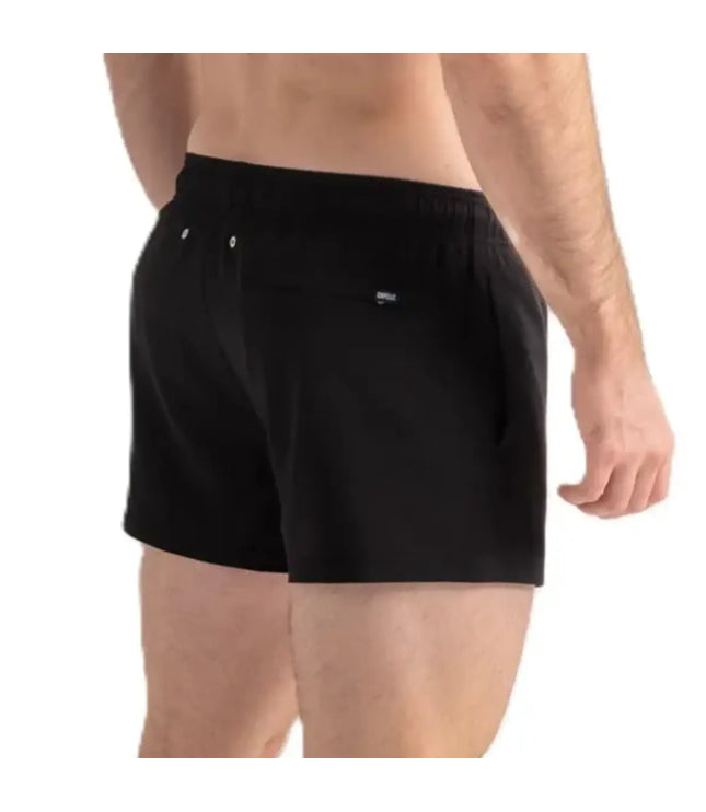 Men’s Premium Compression-Lined Hybrid Shorts – Black Onyx