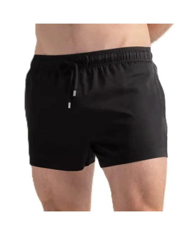 Men’s Premium Compression-Lined Hybrid Shorts – Black Onyx