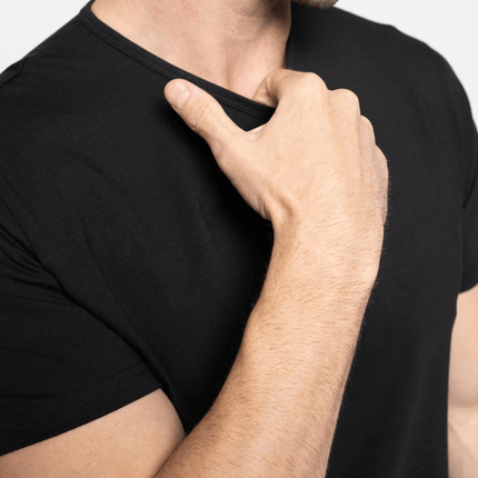 Bamboo Swift Curve-Hem Tee - Black
