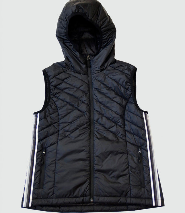 Powerstripe Eco-Friendly Down Hooded Vest