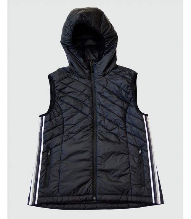 Powerstripe Eco-Friendly Down Hooded Vest