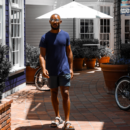 Bamboo Aerotech T-Shirt - Navy Blue