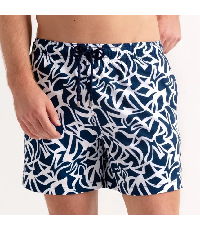 Men’s Premium Compression-Lined Hybrid Shorts – Blue Freedom