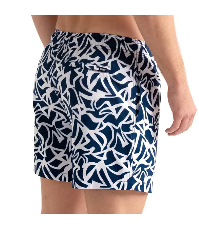 Men’s Premium Compression-Lined Hybrid Shorts – Blue Freedom