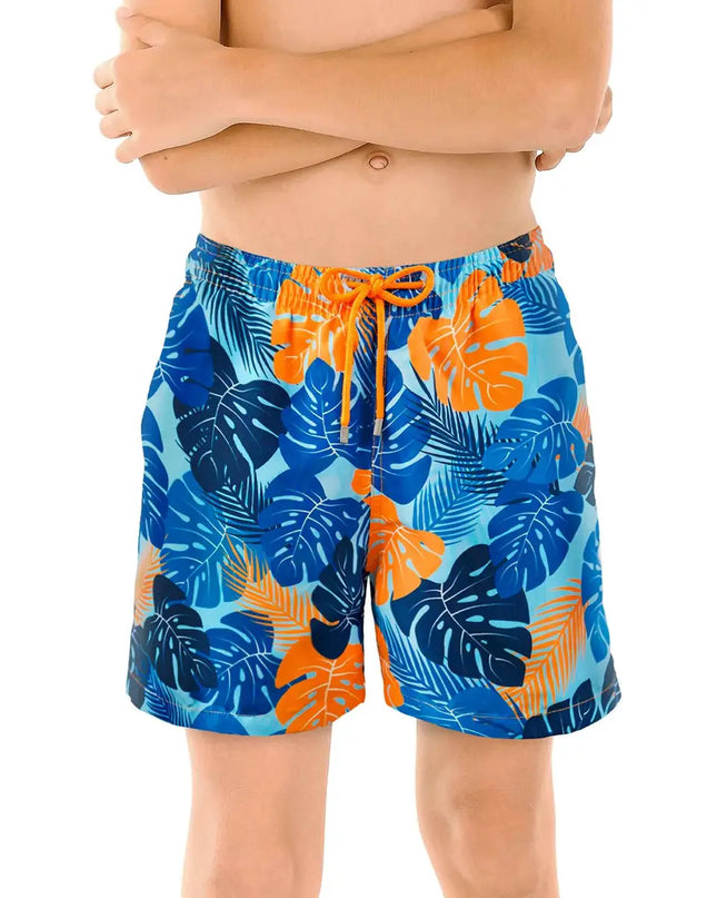 Boys Hybrid Swim & Play Shorts – Blue Jungle