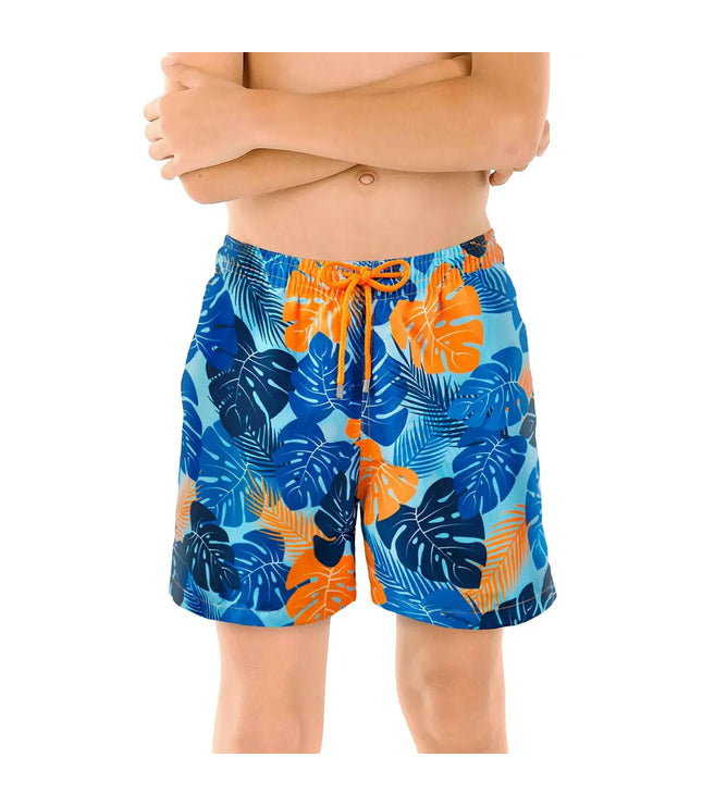 Boys Hybrid Swim & Play Shorts – Blue Jungle