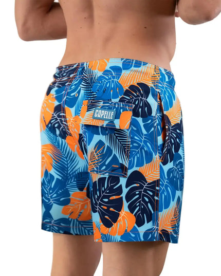 Men’s Premium Compression-Lined Hybrid Shorts – Blue Jungle