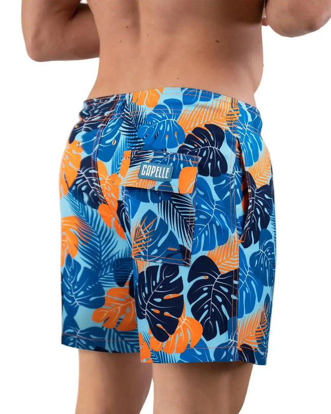 Men’s Premium Compression-Lined Hybrid Shorts – Blue Jungle