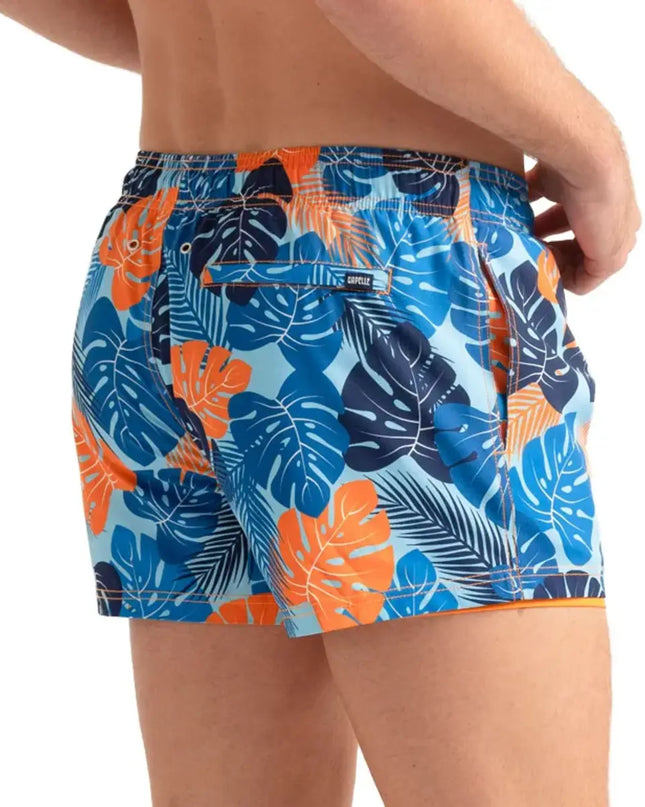 Men’s Premium Compression-Lined Hybrid Shorts – Blue Jungle