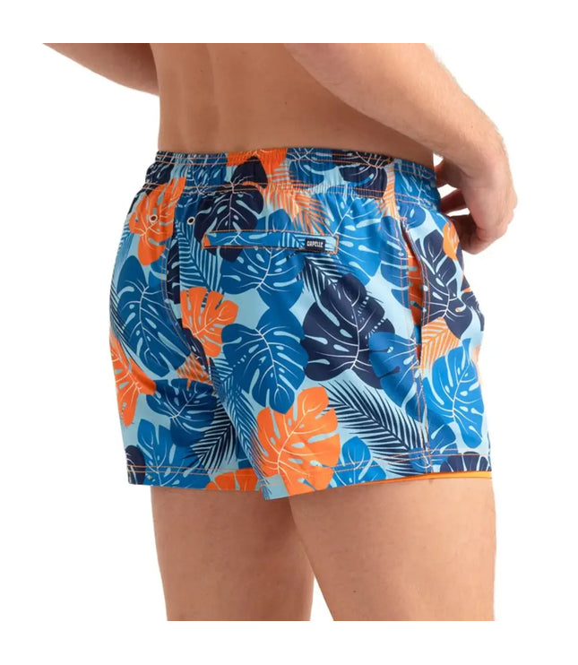 Men’s Premium Compression-Lined Hybrid Shorts – Blue Jungle