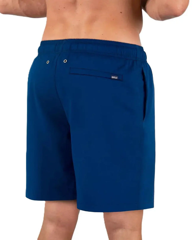Men’s Premium Compression-Lined Hybrid Shorts – Blue Sapphire