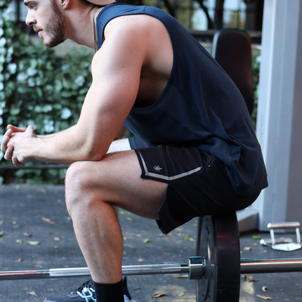Eucalyptus Performance Tank - Navy