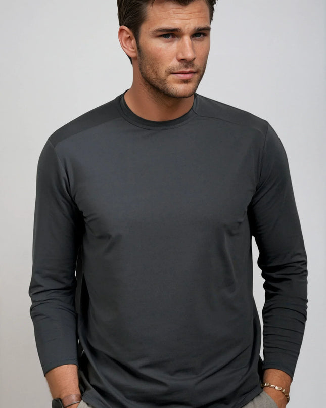 Buki Cinqo Long Sleeve Tech Tee - Blue Night