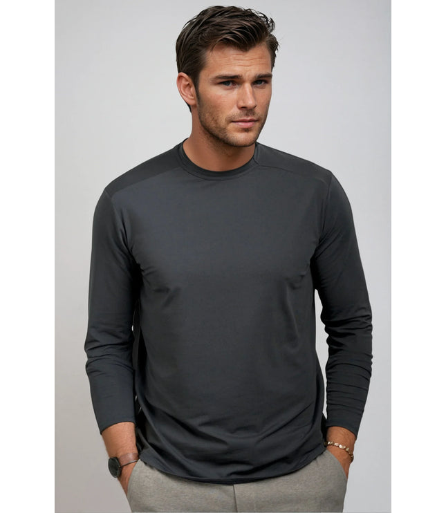 Buki Cinqo Long Sleeve Tech Tee - Blue Night