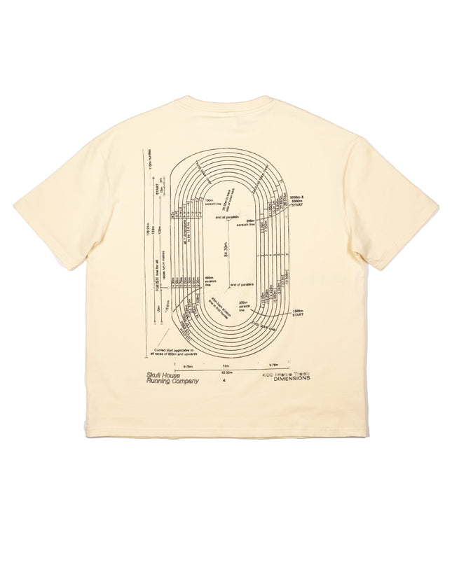 DIMENSIONS OVERSIZED TEE, UNISEX - BUTTER
