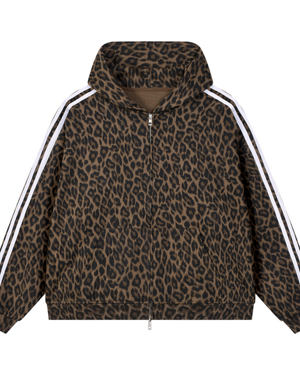 JUSTWATCH WATCHLIN LEOPARD FULL-ZIP HOODIE