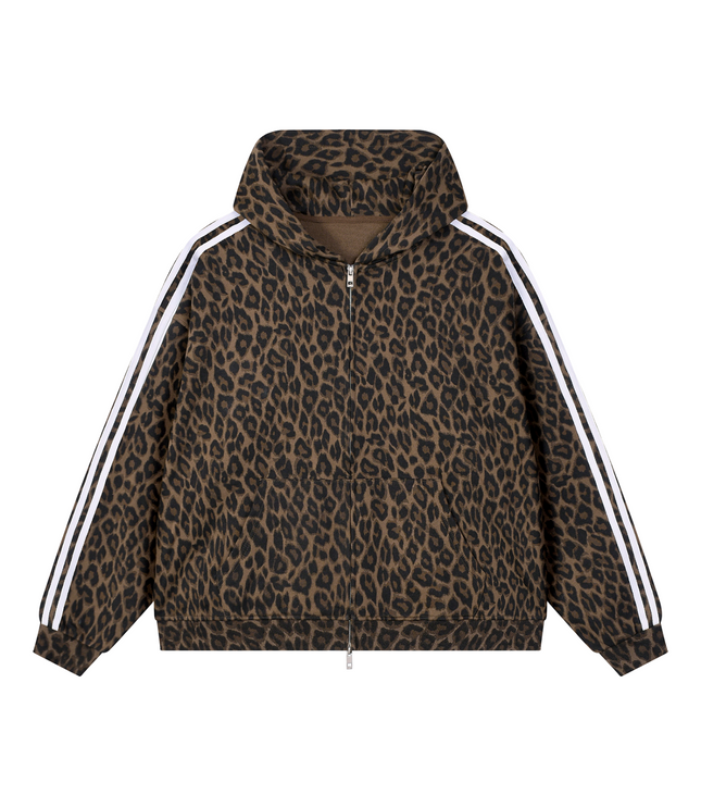 JUSTWATCH WATCHLIN LEOPARD FULL-ZIP HOODIE