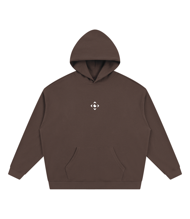 JUSTWATCH Waffle Boxy Hoodie