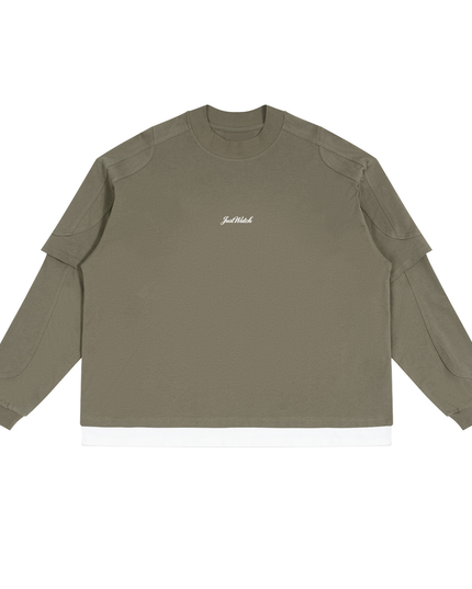 JUSTWATCH OFFSET Layered Long Sleeve Tee