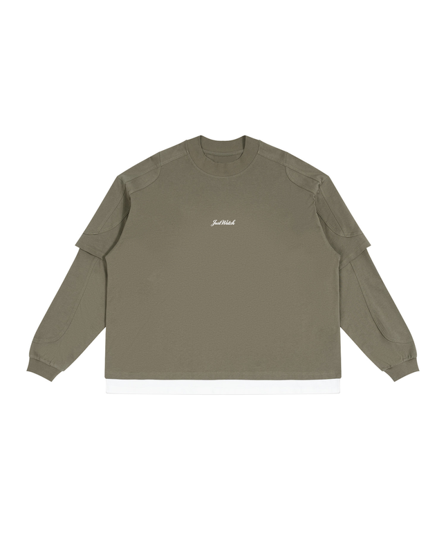 JUSTWATCH OFFSET Layered Long Sleeve Tee